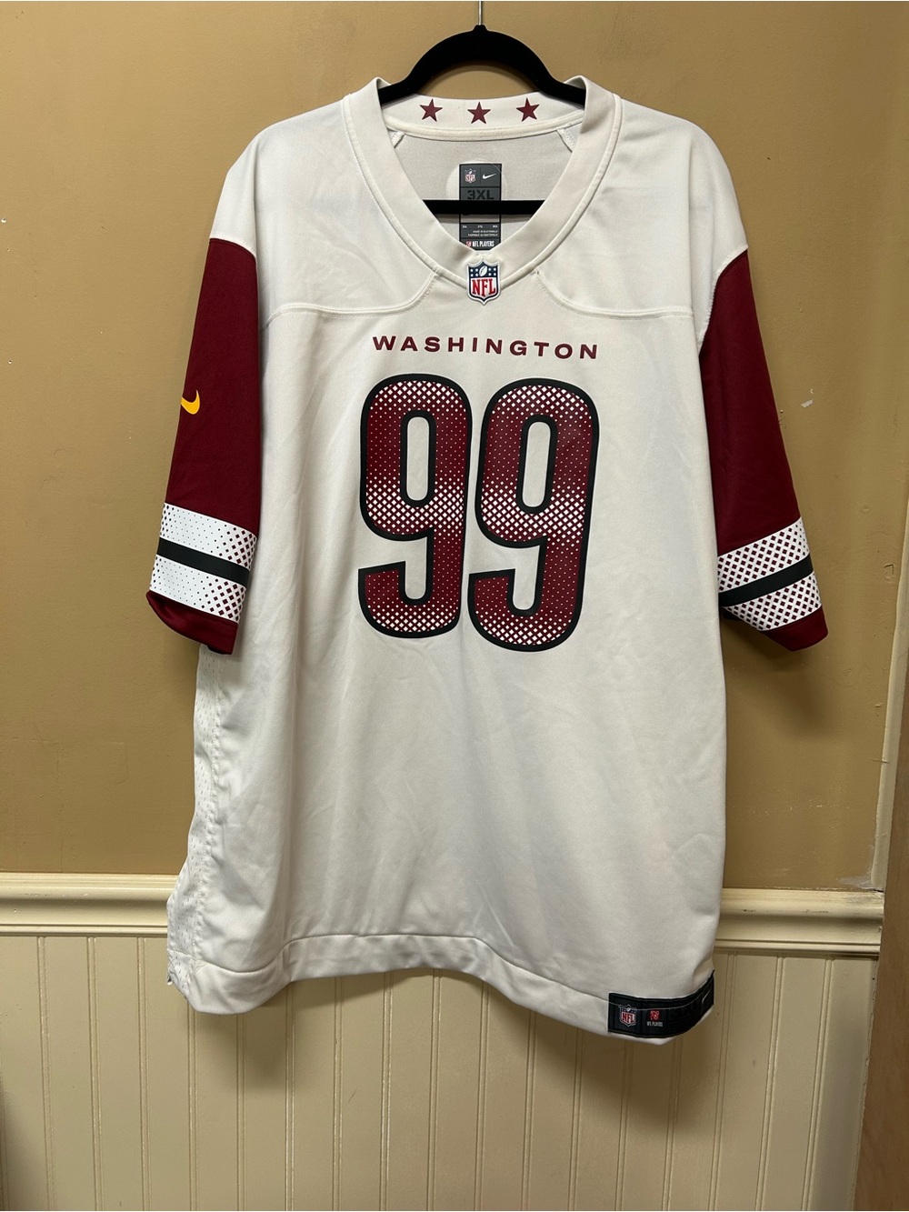 Nike On Field NFL Washington Commanders #99 Chase Young Jersey Size 3XL